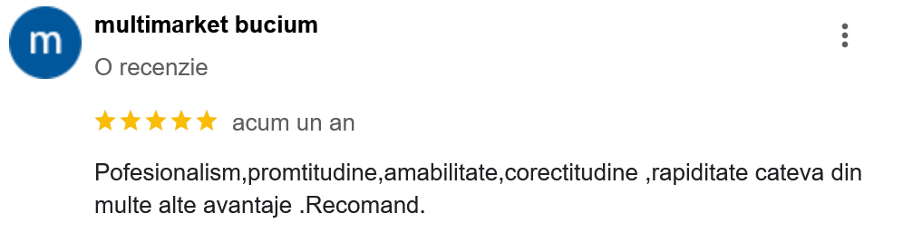 Multimarket Bucium certificare iso